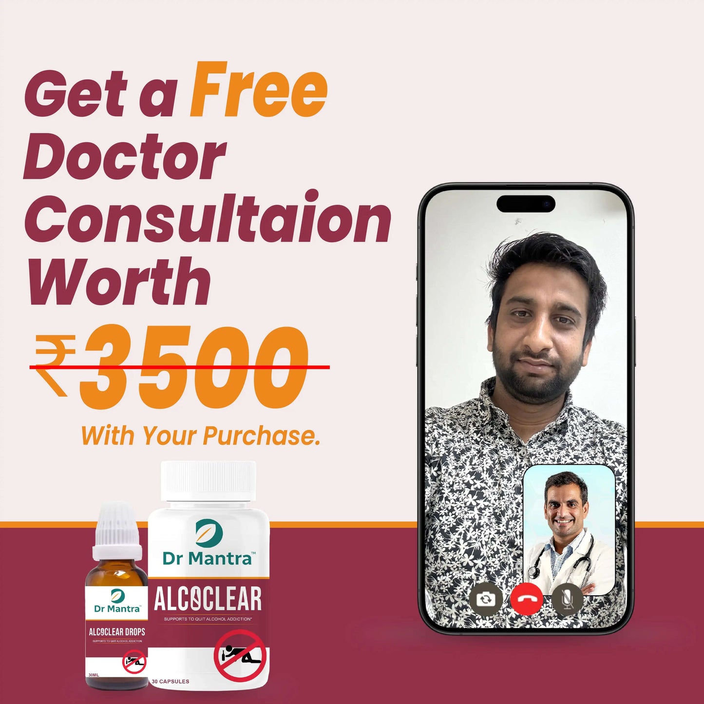 Alcoclear Quit Alcohol Addiction (Free Diet Chart & Ayurveda Expert Consultation