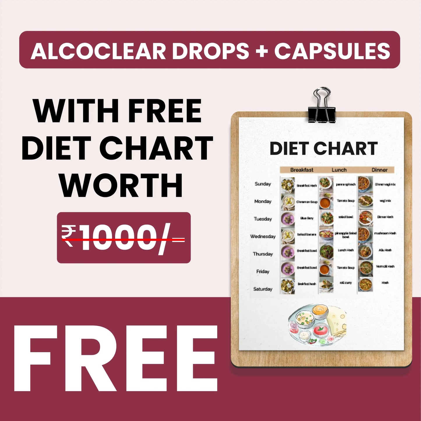 Alcoclear Quit Alcohol Addiction (Free Diet Chart & Ayurveda Expert Consultation